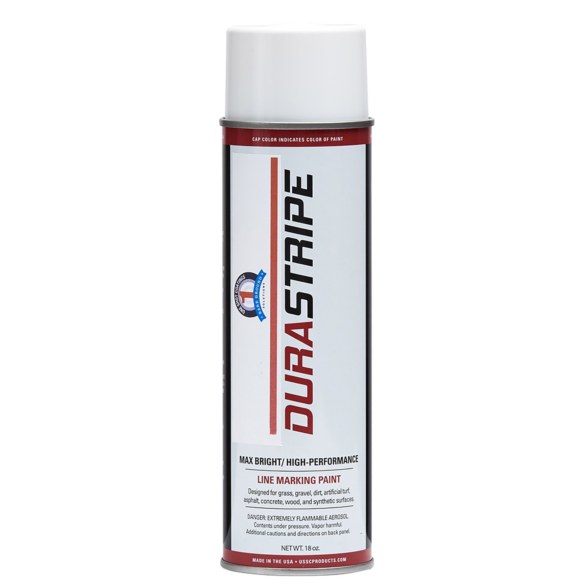 Bare Ground One Shot Field Marking Paint, White, 18-Oz. Aerosol, Model# 1S-AFMP